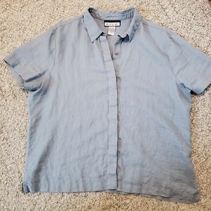 Linen Bice button up top